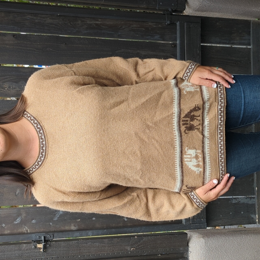 100% Baby Alpaca Women's Sweater, Size M/L